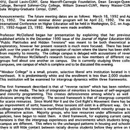 Minutes, 1992-02-19. Higher...