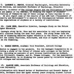 Schedules, Higher Education...