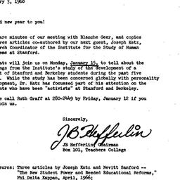 Announcements, 1968-01-03. ...