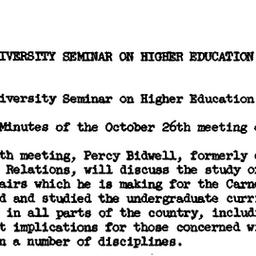 Minutes, 1959-10-26. Higher...