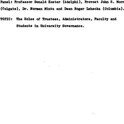 Correspondence, Higher Educ...