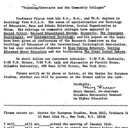 Announcements, 1984-12-11. ...