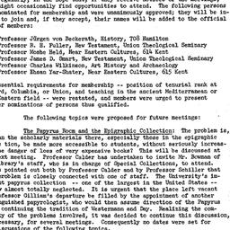 Minutes, 1966-10-03. Ancien...