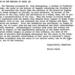 Minutes, 1967-04-20. Ancien...