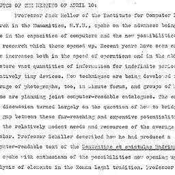 Minutes, 1968-04-10. Ancien...