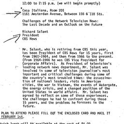 Announcements, 1979-02-08. ...