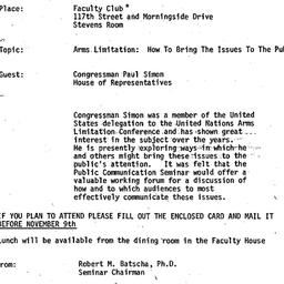 Announcements, 1978-11-13. ...