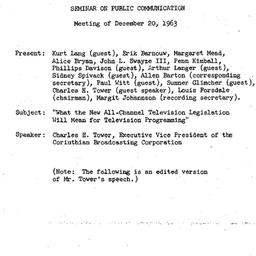 Minutes, 1963-12-20. Public...
