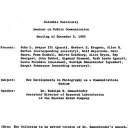 Minutes, 1963-12-06. Public...