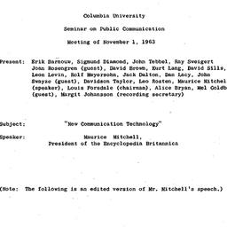 Minutes, 1963-11-01. Public...
