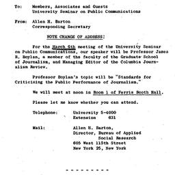 Announcements, 1964-02-28. ...