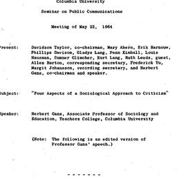 Minutes, 1964-05-22. Public...