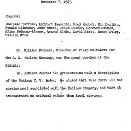 Minutes, 1973-12-07. Public...