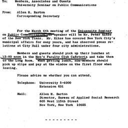 Announcements, 1966-02-25. ...