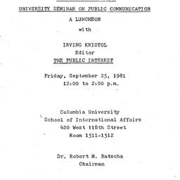 Minutes, 1981-09-25. Public...
