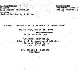Minutes, 1981-03-11. Public...