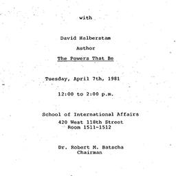 Minutes, 1981-04-07. Public...