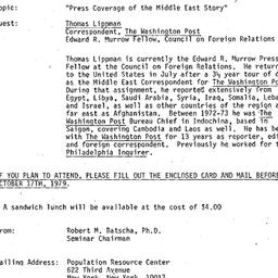 Announcements, 1979-10-23. ...