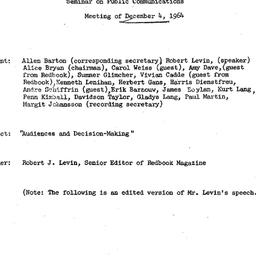 Minutes, 1964-12-04. Public...