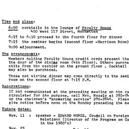 Announcements, 1975-10-28. ...