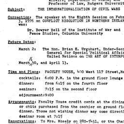 Announcements, 1976-02-17. ...