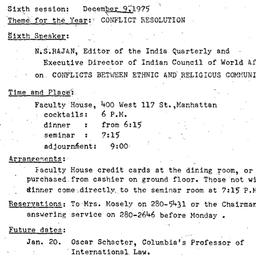 Announcements, 1975-12-09. ...