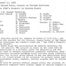 Minutes, 1975-11-11. The Pr...