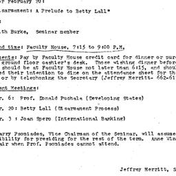 Announcements, 1979-02-20. ...