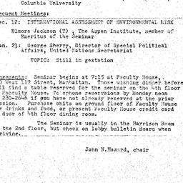 Announcements, 1978-11-28. ...