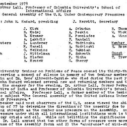 Minutes, 1978-09-26. The Pr...