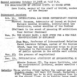 Announcements, 1978-10-17. ...