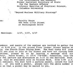 Announcements, 1990-02-06. ...