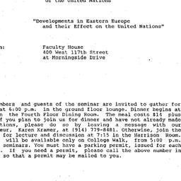 Announcements, 1990-04-17. ...