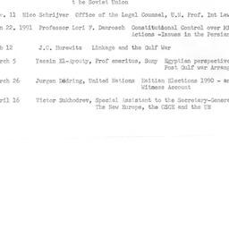 Schedules, The Problem of P...