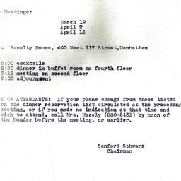 Announcements, 1974-03-05. ...