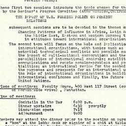 Announcements, 1973-10-02. ...