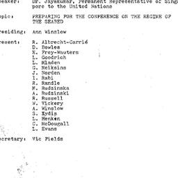 Minutes, 1974-01-22. The Pr...