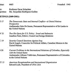 Schedules, The Problem of P...
