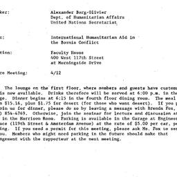 Announcements, 1994-03-08. ...