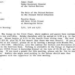 Announcements, 1994-01-18. ...