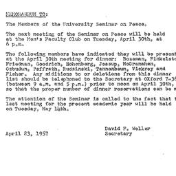 Minutes, 1957-04-09. The Pr...