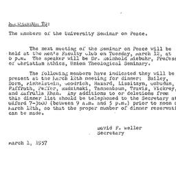 Minutes, 1957-02-26. The Pr...