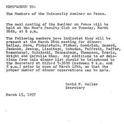 Minutes, 1957-03-12. The Pr...