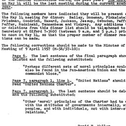 Minutes, 1957-04-30. The Pr...