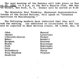 Announcements, 1966-03-22. ...