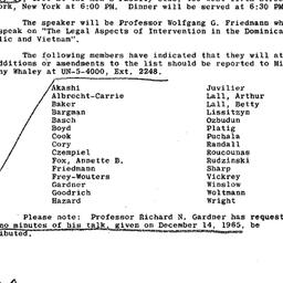 Announcements, 1966-01-11. ...