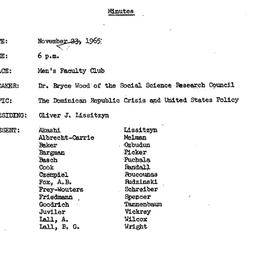 Minutes, 1965-11-23. The Pr...