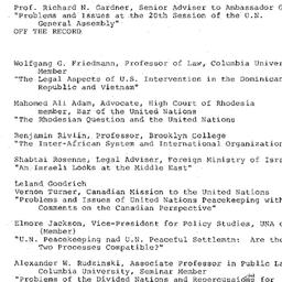 Schedules, The Problem of P...