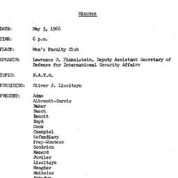 Minutes, 1966-03-03. The Pr...
