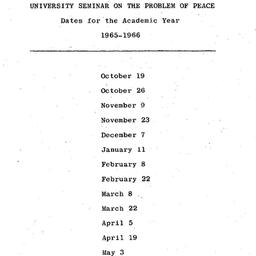 Schedules, The Problem of P...
